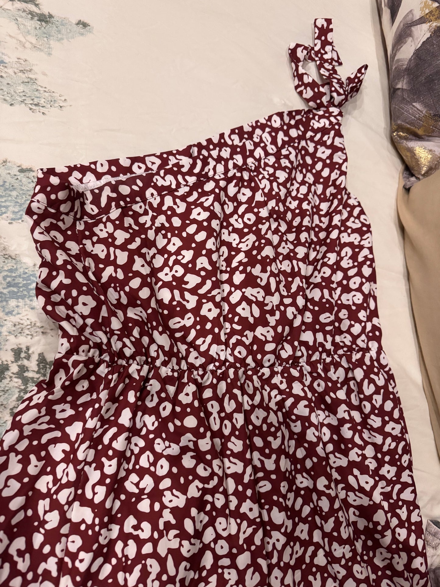 Temu One Shoulder Long Dress XL
