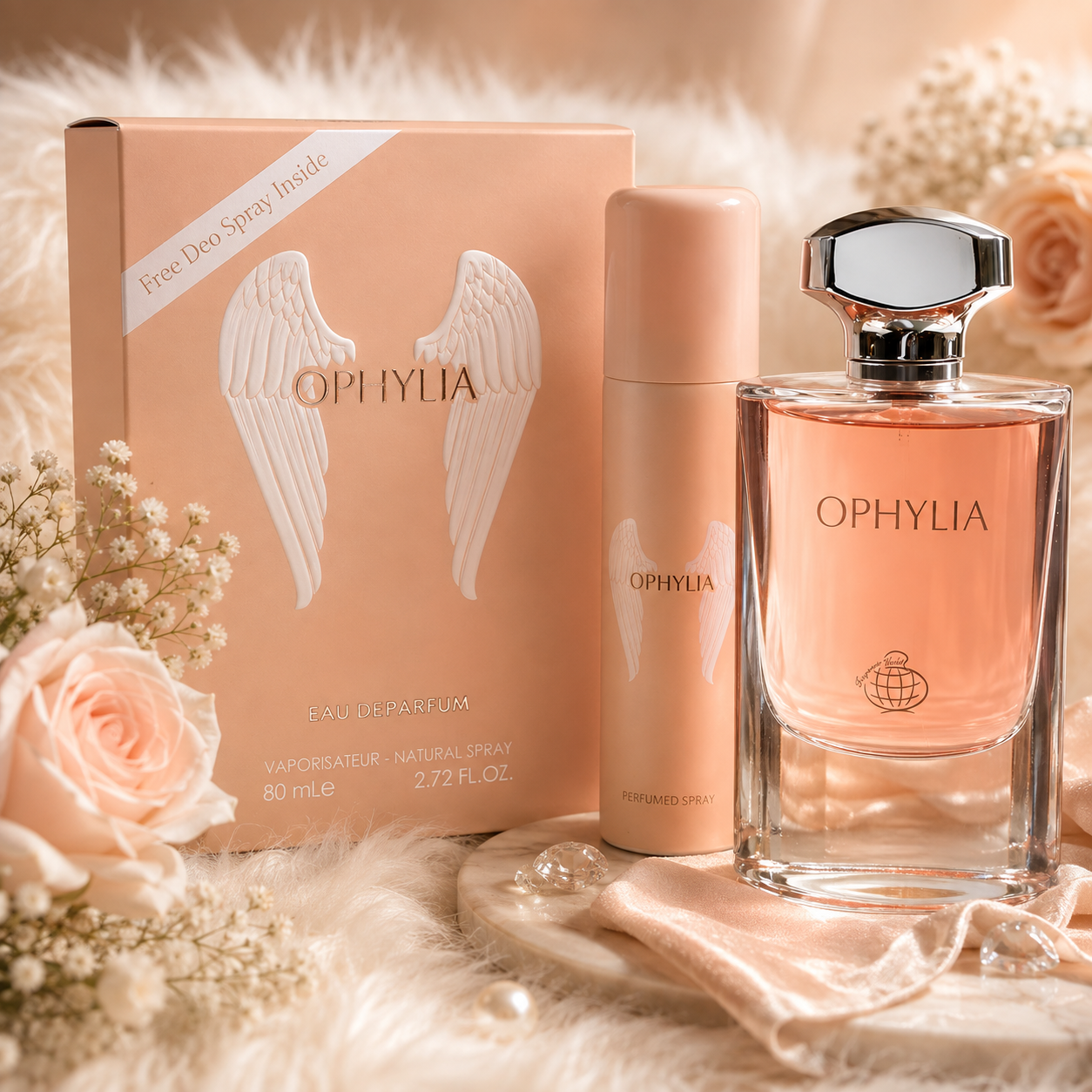 (Replica) Ophylia By Fragrance World EDP 80ml (Free Deo)