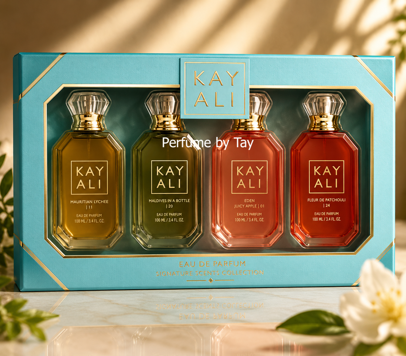 Kayali (Maldives/Sweet Banana/Sparkling Lychee/Marrakesh) Set (4x30ml) (Blue Box) (Ladies Gift Set)