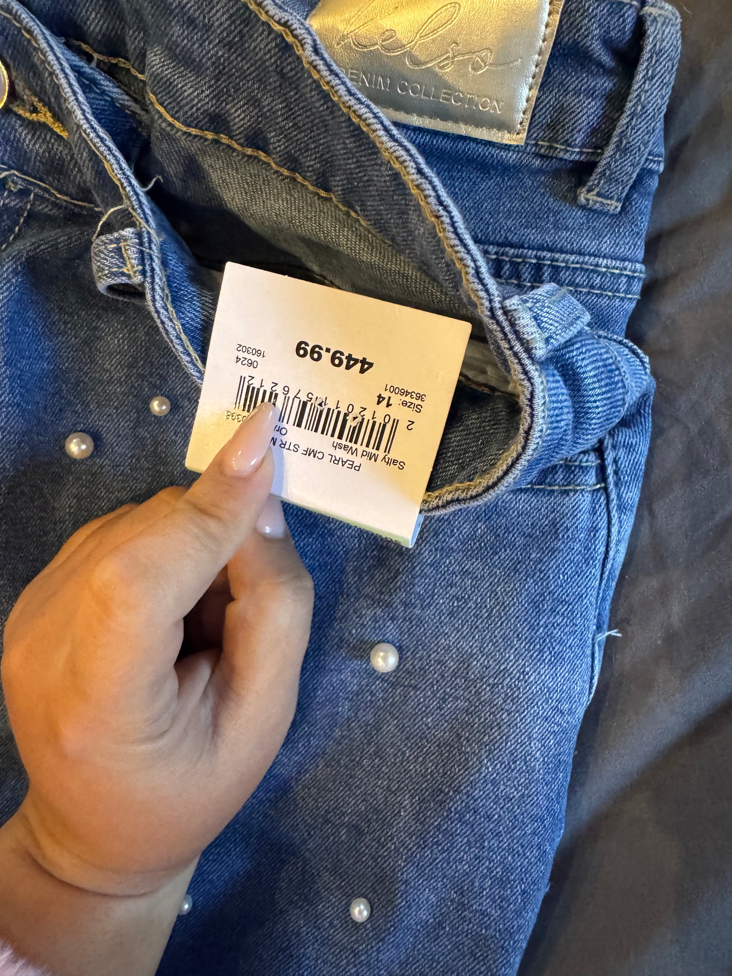 Kelso Jean with Pearls Size 14