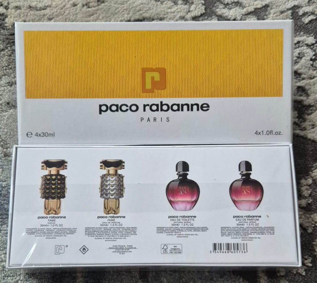 Paco Rabanne Fame/XS Set (4x30ml) (Gift Set)