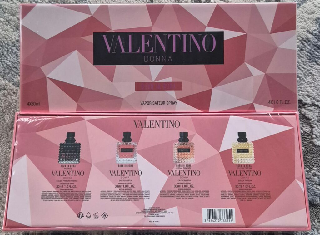 Valentino Donna Born In Roma/Intense/Yellow Dream/Coral Fantasy Set (4x30ml) (Ladies Gift Set)
