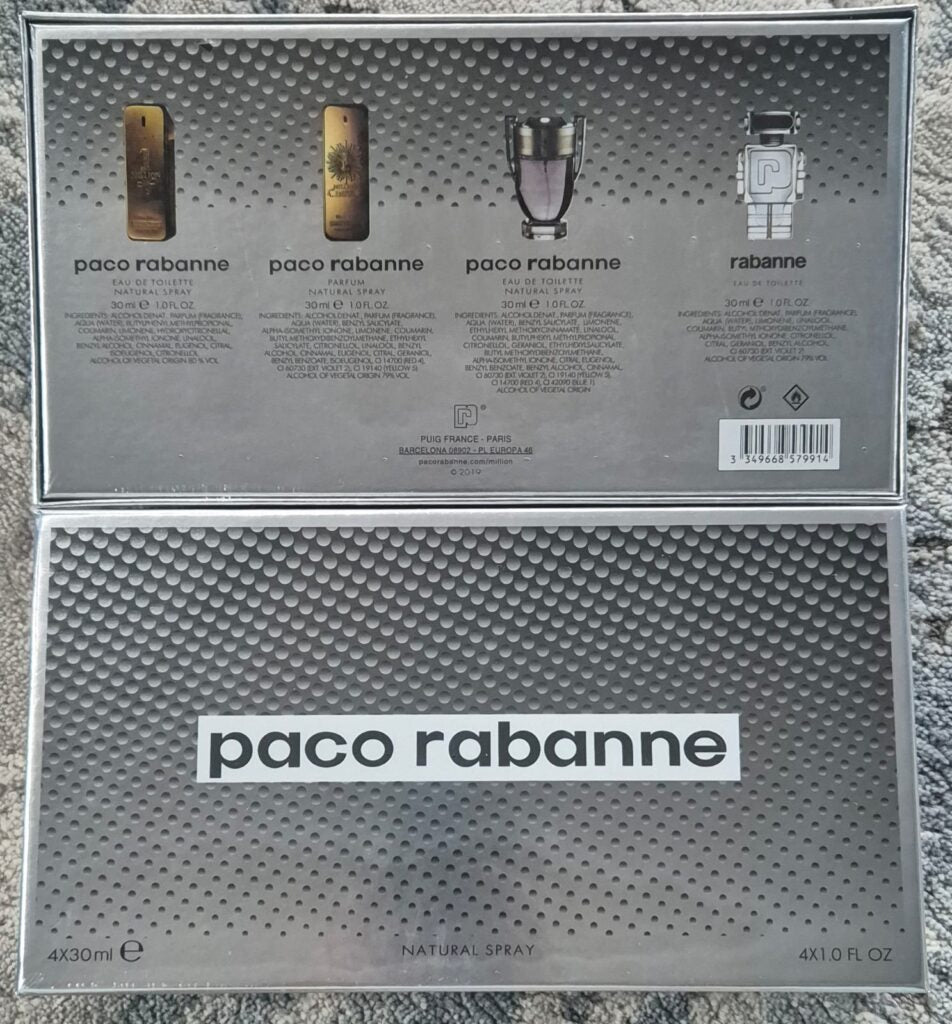 Paco Rabanne 1 Million/Invictus/Phantom Set (4x30ml) (Men Gift Set)