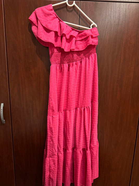 Shein One Shoulder Long Dress Large