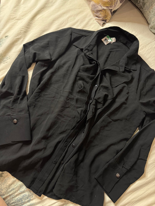 Black Formal Blouse Size 42 Tango (Still has price Tag)