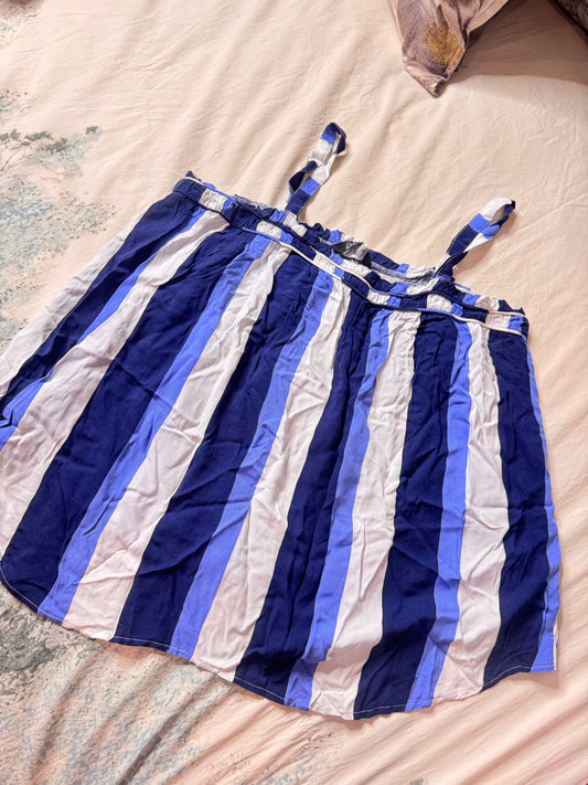 Blue Stripe Blouse Size 14 Kelso