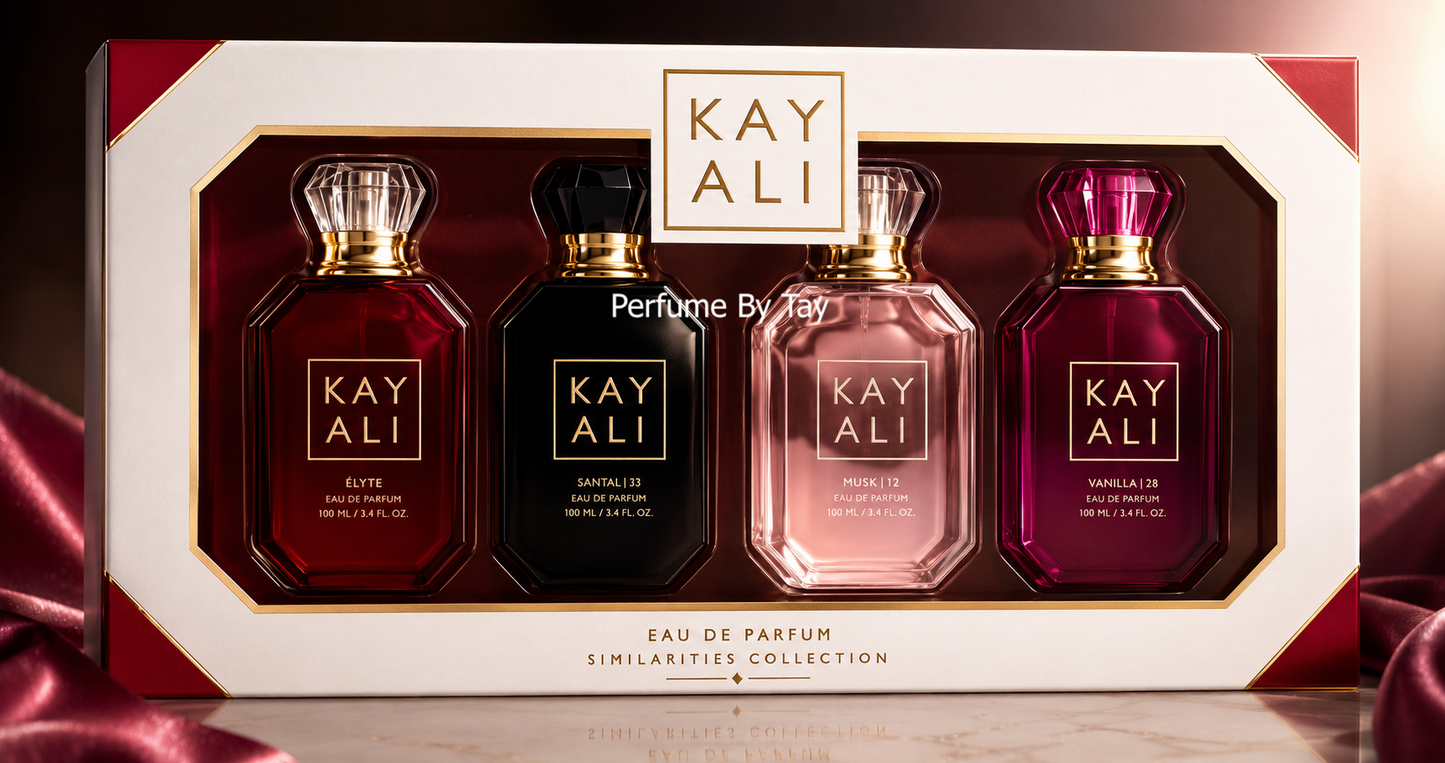 Kayali (Juicy Apple/ Kokomeili Elixir/Utopia Vanilla Coco/Fleur Majesty) Set (4x30ml) (White Box) (Ladies Gift Set)