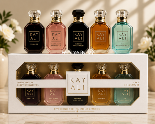 Kayali (Utopia Vanilla Coco/Oudgasm Vanilla Oud/Sparkling Lychee/Maldives) Set (5x30ml) (White Box) (Ladies Gift Set)