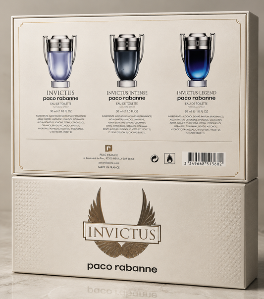 Paco Rabanne Invictus Set (3 x 30ml) (Gift Set)