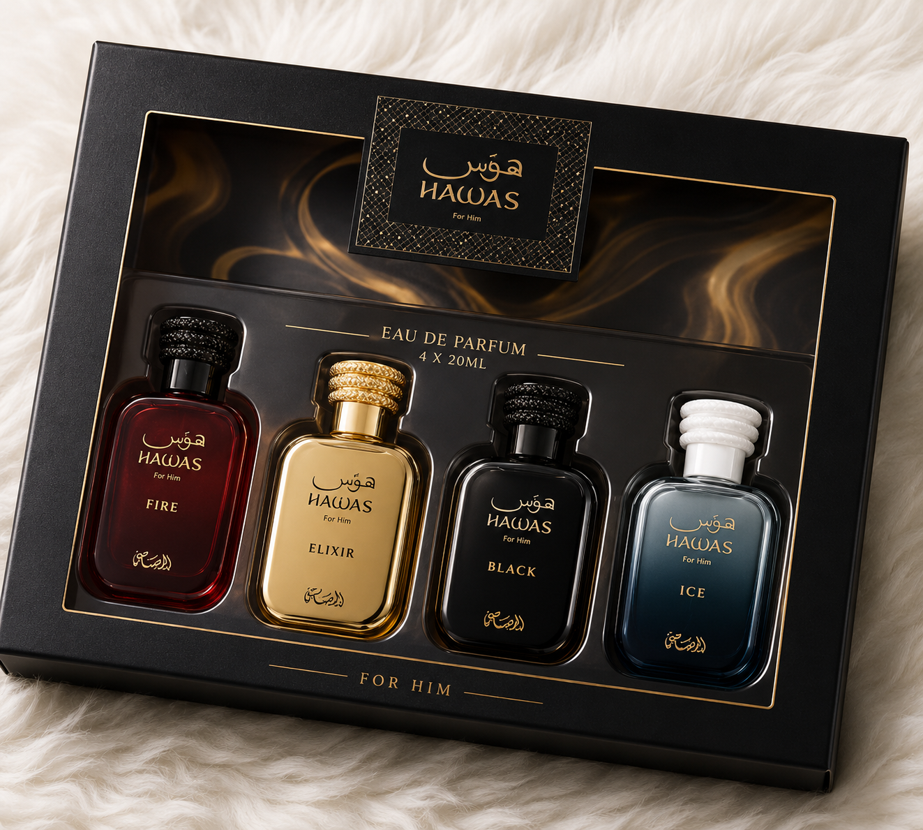Rasasi Hawas For Him Set (4x30ml) (Gift Set Men)