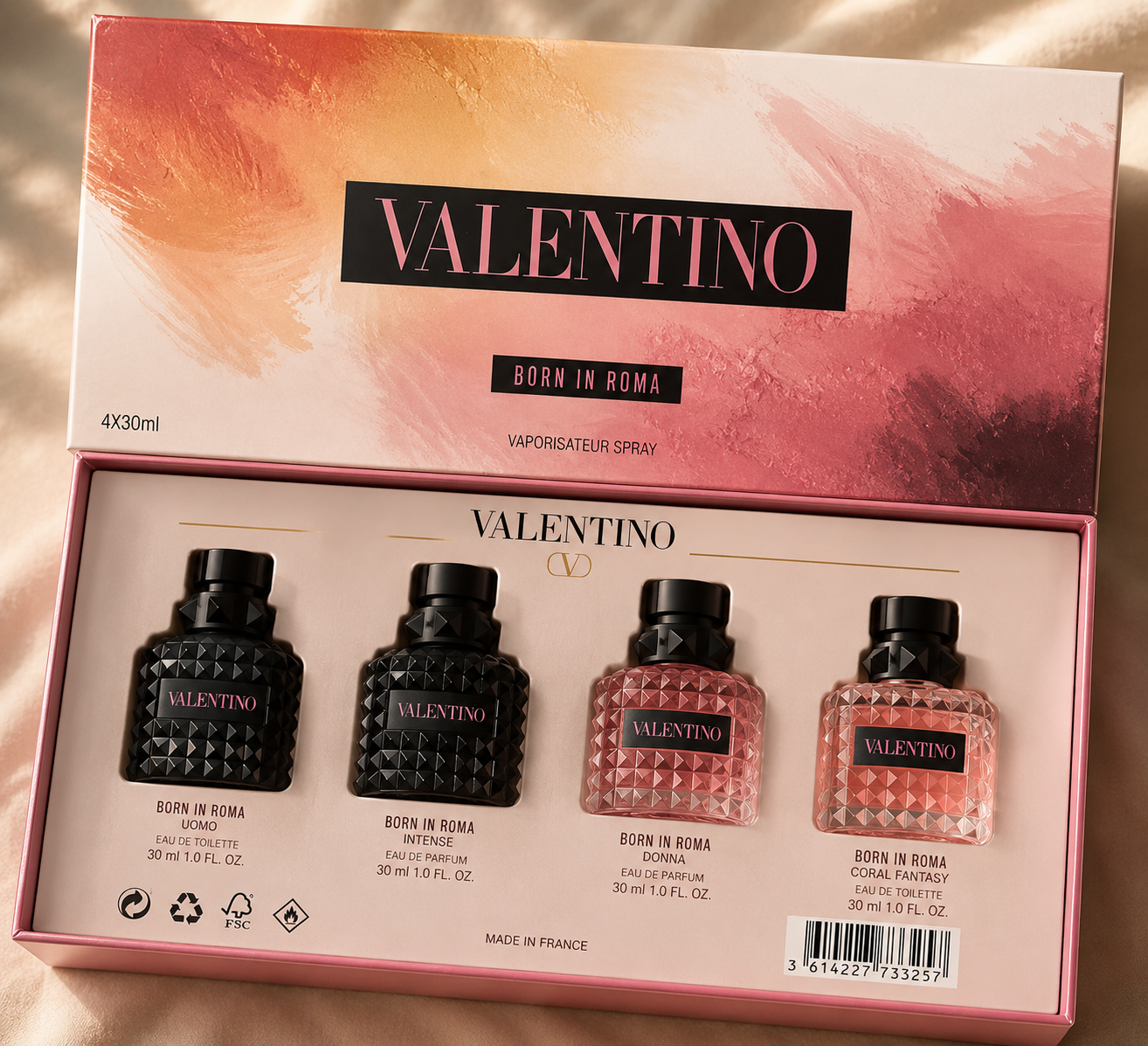Valentino Born In Roma Uomo/Donna Set (4x30ml) (Unisex Gift Set)