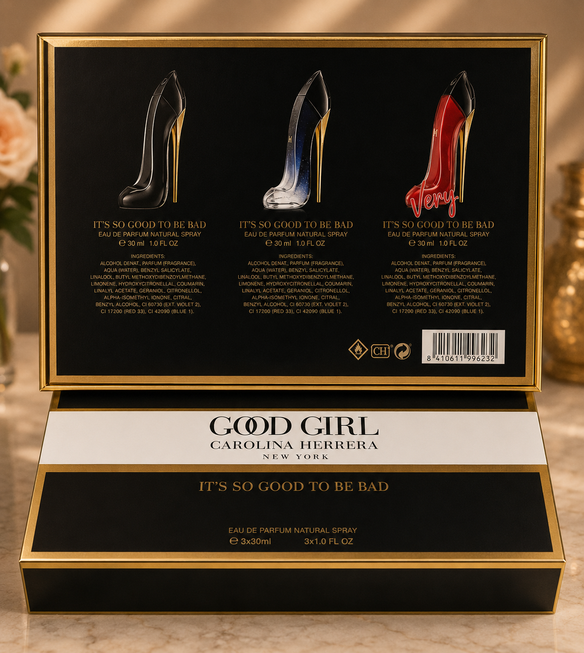 CH Good Girl Black/Legere/Very Set (3x30ml) (Ladies Gift Set)