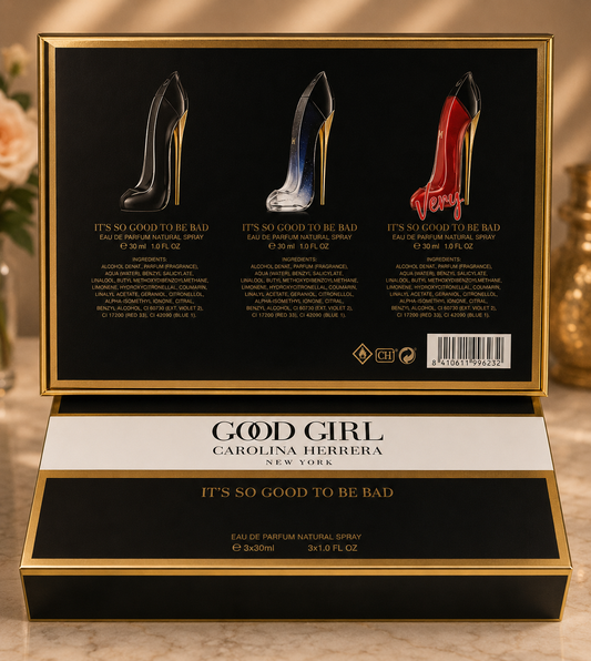 CH Good Girl Black/Legere/Very Set (3x30ml) (Ladies Gift Set)