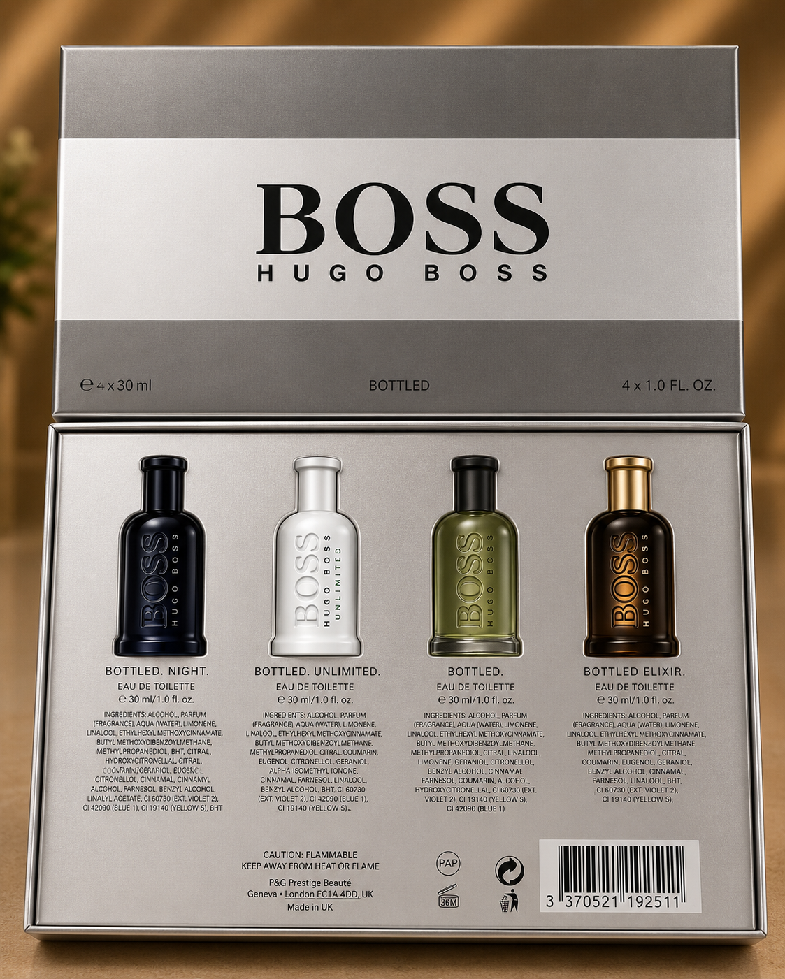 Hugo Boss Bottled Classic/Unlimited/Bottled Night/Elixir Set (4x30ml) (Men Gift Set)