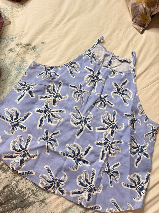 Palm Print Blouse Size 16 Kelso