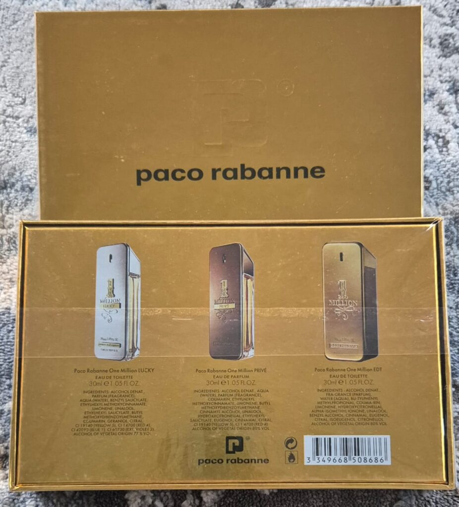 Paco Rabanne 1 Million/Lucky/Prive Set (3x30ml) (Gift Set)