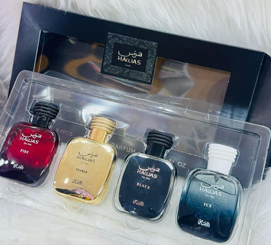 Rasasi Hawas For Him Set (4x30ml) (Gift Set Men)