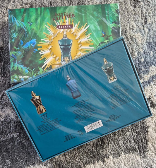 Jean Paul Gaultier Edt/Le Male Elixir/Le Beau Set (3x30ml) (Gift Set)