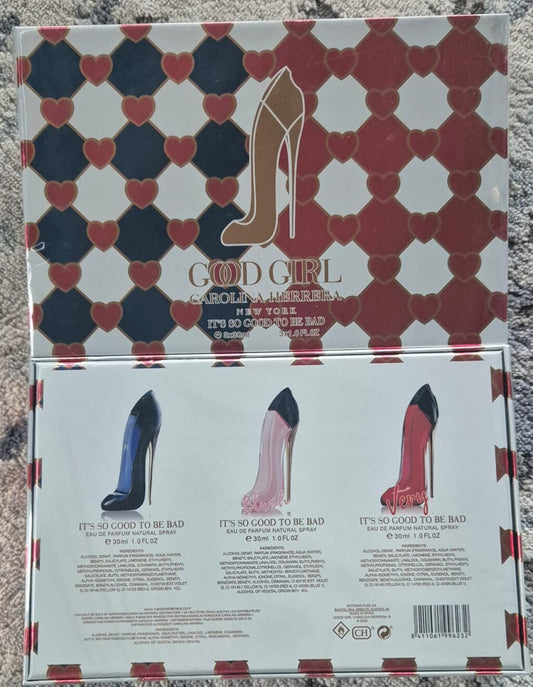 CH Good Girl Black/Blush/Very Set (3x30ml) (Ladies Gift Set)