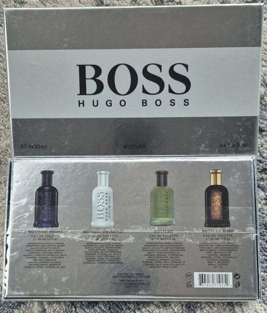 Hugo Boss Bottled Classic/Unlimited/Bottled Night/Elixir Set (4x30ml) (Men Gift Set)