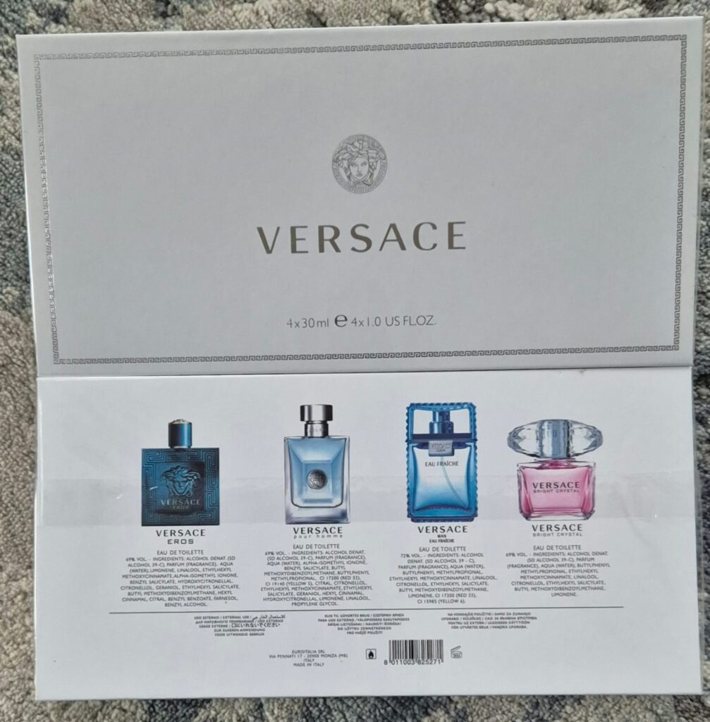 Versace Set (4x30ml) (3xMen and 1xLadies) (Unisex Gift Set)