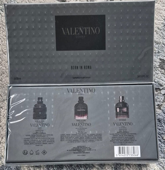 Valentino Uomo Born In Roma Set (3x30ml) (Men Gift set)