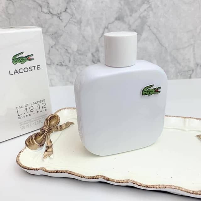 LACOSTE L.12.12 BLANC PURE EDT 100ML (WHITE)